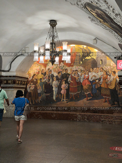 Станция метро Киевская в Москве. Редакционное фото, фотограф Мария Сергеева / Фотобанк Лори