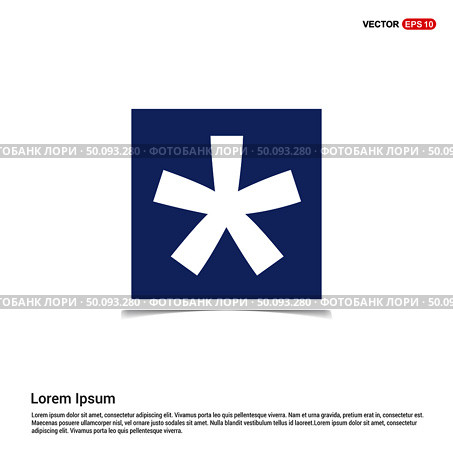 Star Button Icon - Blue photo Frame. Стоковая иллюстрация, агентство Ingram Publishing / Фотобанк Лори