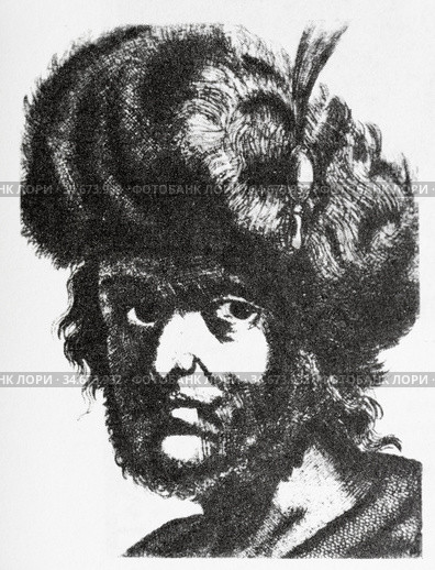 Старинная гравюра 17 века. Лжедмитрий второй. Стоковое фото, фотограф Игорь Низов / Фотобанк Лори