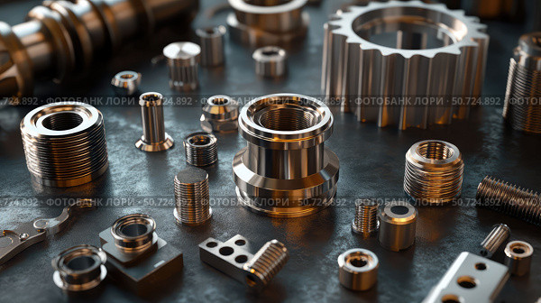 steel metal components. Стоковое фото, фотограф Vectorwin / Фотобанк Лори