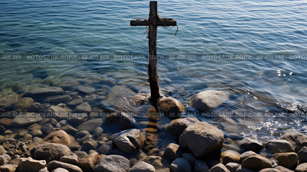 stes cross on ai generated. Стоковое AI-изображение, AI-художник Vectorwin / Фотобанк Лори