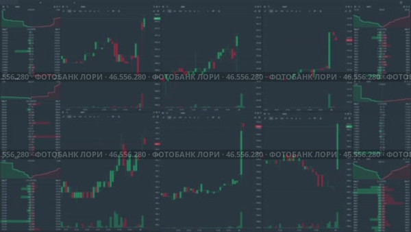 Stock market trading monitor. Стоковая анимация, аниматор Михаил Коханчиков / Фотобанк Лори