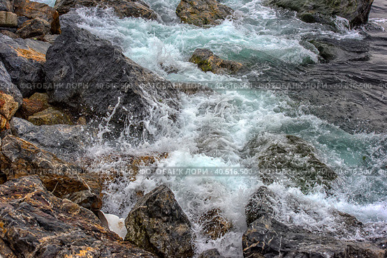 Stones and water surf. Стоковое фото, фотограф Анна Кривицкая / Фотобанк Лори
