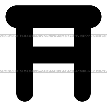 Stool tabouret with legs legged wooden icon black color vector illustration image flat style simple. Stool tabouret with legs legged wooden icon black color vector illustration image flat style. Стоковая иллюстрация, агентство Ingram Publishing / Фотобанк Лори