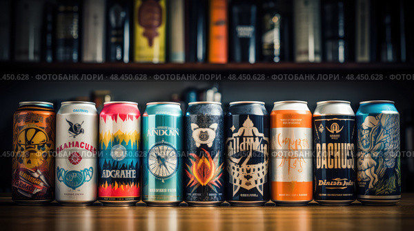 stout beer variety ai generated. Стоковое AI-изображение, AI-художник Vectorwin / Фотобанк Лори