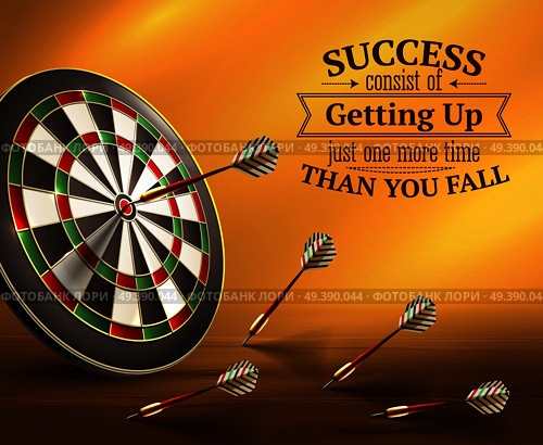 Success smart quotes with ups and downs symbols realistic vector illustration. Success Quotes Illustration. Стоковая иллюстрация, агентство Ingram Publishing / Фотобанк Лори