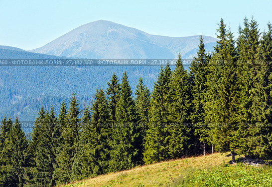 Summer mountain view (Carpathian, Ukraine). (2016 год). Стоковое фото, фотограф Юрий Брыкайло / Фотобанк Лори
