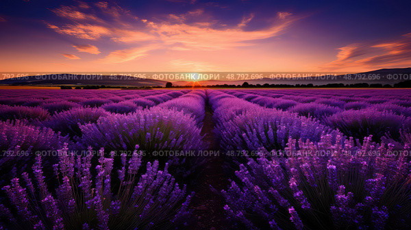 suncontrast dark purple flowers ai generated. Стоковое AI-изображение, AI-художник Vectorwin / Фотобанк Лори