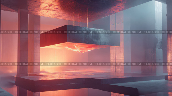 superposition floating quantum processor ai generated. Стоковое AI-изображение, AI-художник Vectorwin / Фотобанк Лори