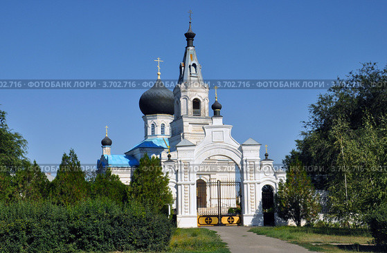 Свято-Вознесенский храм Ростовская область,Семикаракорский район,хутор Сусат. Стоковое фото, фотограф Жанетта Багаджиян / Фотобанк Лори