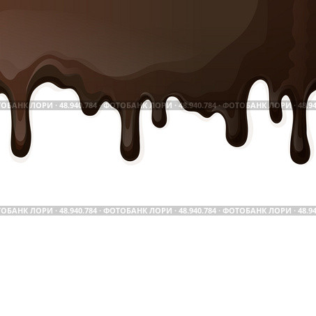 Sweets dessert food dark chocolate drips background vector illustration. Стоковая иллюстрация, агентство Ingram Publishing / Фотобанк Лори