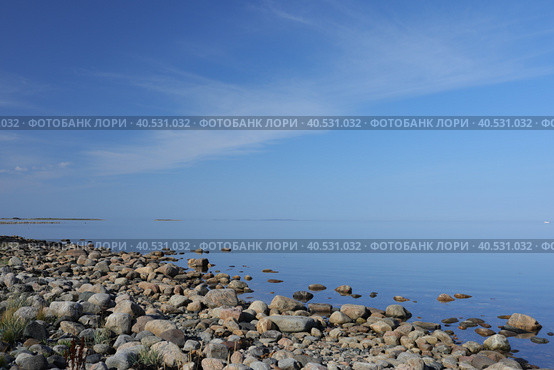Там где море сливается с небом. Стоковое фото, фотограф Владимир Грибков / Фотобанк Лори