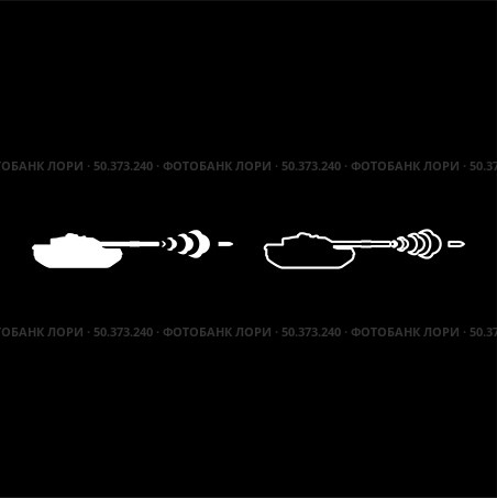 Tank shooting projectile shell military smoking after shot war battle concept set icon white color vector illustration image simple solid fill outline contour line thin flat style. Tank shooting projectile shell military smoking after shot war battle concept set icon white color vector illustration image solid fill outline contour line thin flat style. Стоковая иллюстрация, агентство Ingram Publishing / Фотобанк Лори
