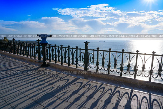 Tarragona Balcony of Europe at sunrise in Catalonia. Стоковое фото, агентство Ingram Publishing / Фотобанк Лори