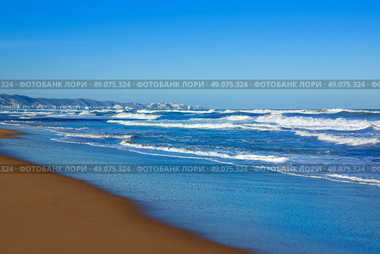 Tavernes de Valldigna beach dunes in Valencia of Spain. Стоковое фото, агентство Ingram Publishing / Фотобанк Лори
