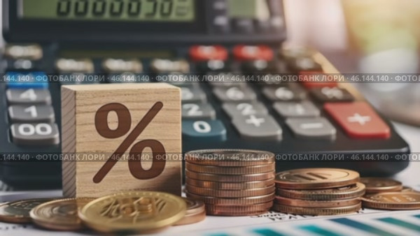 Tax season Taxation. Percent sign on wooden block, calculator, coins stack. Paperwork, financial research, report. Calculate tax return. Personal banking. Finance. Planning budget. Calculating expense. Стоковое AI-видео, аниматор Марина Демидюк / Фотобанк Лори