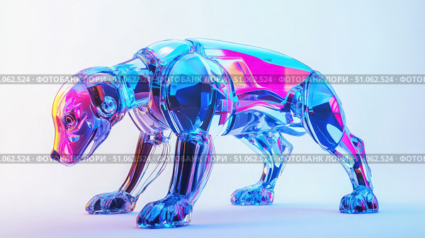 technology stretching robot dog ai generated. Стоковое AI-изображение, AI-художник Vectorwin / Фотобанк Лори