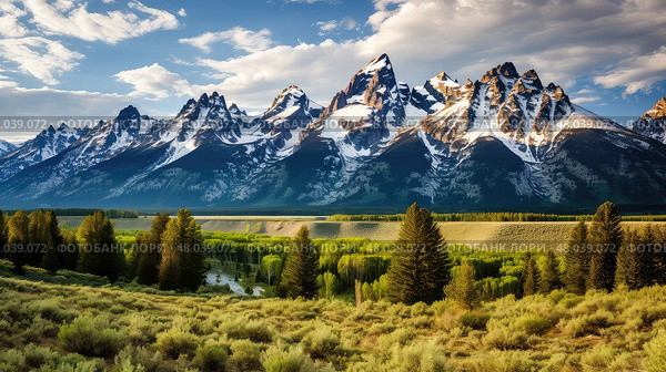 tectonic fault block mountains ai generated. Стоковое AI-изображение, AI-художник Vectorwin / Фотобанк Лори