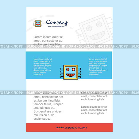 Template layout for Processor comany profile ,annual report, presentations, leaflet, Brochure Vector Background. Стоковая иллюстрация, агентство Ingram Publishing / Фотобанк Лори