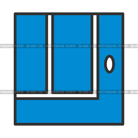 Tennis Replay Ball Out Icon. Editable Bold Outline With Color Fill Design. Vector Illustration. Стоковая иллюстрация, агентство Ingram Publishing / Фотобанк Лори