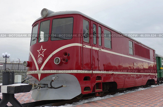 Тепловоз T47-021 (ТУ3, T47.021, TU47.0), станция Центральная / открытая площадка музея узкоколейных железных дорог, Свердловская ДЖД, Екатеринбург (2019 год). Редакционное фото, фотограф Алексей Иванов / Фотобанк Лори