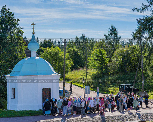 The Annunciation Chapel on the shores of Valaam Island (2021 год). Редакционное фото, фотограф Михаил Аккуратoв / Фотобанк Лори