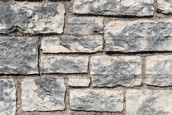 The background old gray stony wall. Стоковое фото, фотограф Татьяна Ляпи / Фотобанк Лори