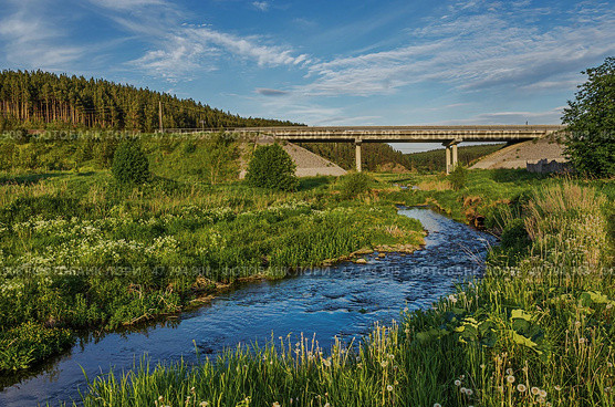 The bridge over the river Glinka. Стоковое фото, фотограф Сергей Завьялов / Фотобанк Лори