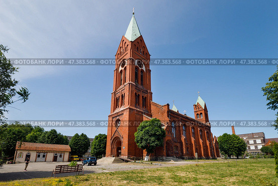 The Cathedral of Archangel Michael in Chernyakhovsk (2023 год). Редакционное фото, фотограф Константин Тронин / Фотобанк Лори