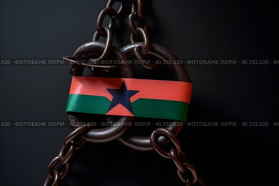 The chain as a symbol of freedom day celebrating the abolition of slavery. With Generative AI tehnology. Стоковое AI-изображение, AI-художник Мария Фадеева / Фотобанк Лори