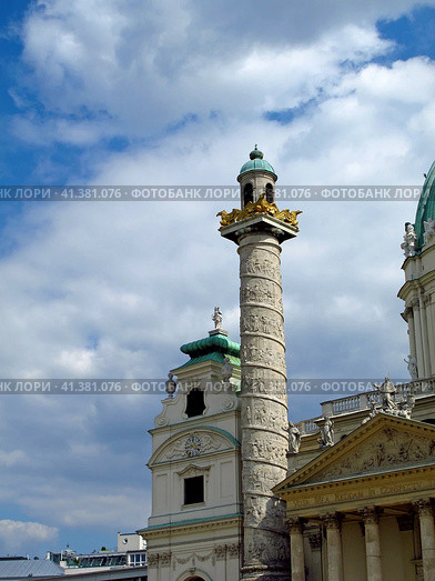 The church in the center of Vienna, Austria (2011 год). Стоковое фото, фотограф Сергей Стрелков / Фотобанк Лори