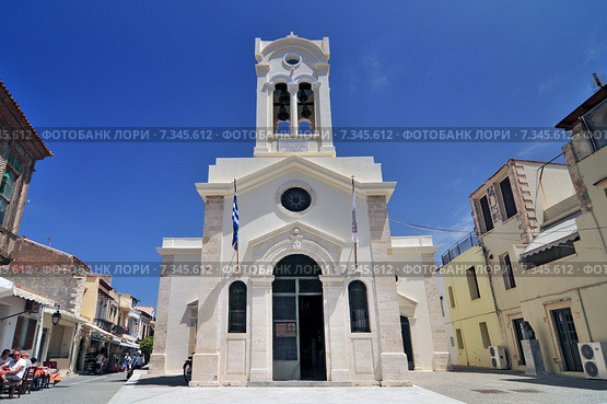The Church of Our Lady of the Angels in the old town in Rethymnon, Crete, Greece. Стоковое фото, агентство BE&W Photo / Фотобанк Лори
