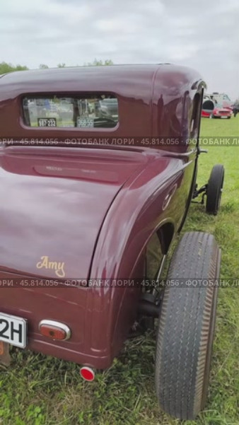 The custom hotrod based on Ford. Редакционное видео, видеограф Sergey Kohl / Фотобанк Лори