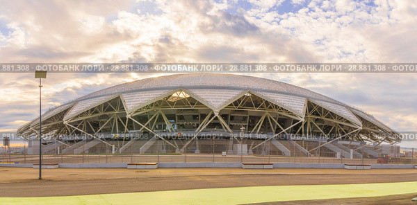 The great beautiful new stadium of Samar Arena is ready to host the 2018 World Cup. Редакционное фото, фотограф Акиньшин Владимир / Фотобанк Лори
