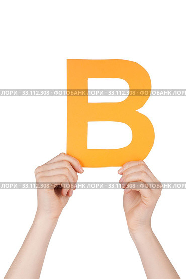 the letter B. Стоковое фото, фотограф Nadja Blume / Smarterpix / Фотобанк Лори