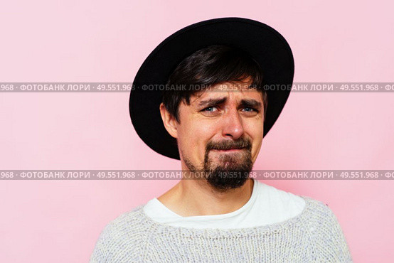 The man is sad. Стоковое фото, агентство Ingram Publishing / Фотобанк Лори