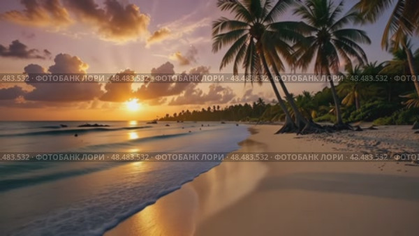 The seaside offers a captivating display of natural beauty that enchants the senses and soothes the soul. Стоковое AI-видео, аниматор Ирина Старикова / Фотобанк Лори