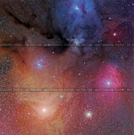 The starforming region of Rho Ophiuchus. Стоковое фото, фотограф Phillip Jones/Stocktrek Images / ТАСС / Фотобанк Лори
