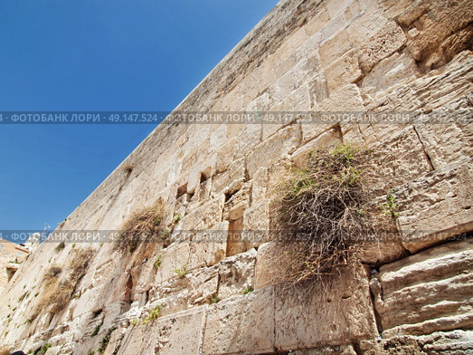 The wailing wall in Jerusalem city, Israel. Стоковое фото, агентство Ingram Publishing / Фотобанк Лори