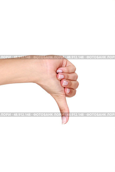 Thumbs-down. Стоковое фото, агентство Ingram Publishing / Фотобанк Лори