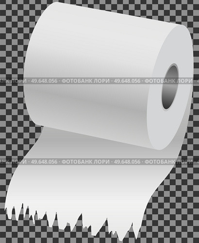 Toilet paper flat vector illustration. Special paper for wiping. Paper product is used for sanitary and hygienic purposes. Roll of white coiled paper. Bumf isolated on transparent background. Toilet paper. Special paper for wiping. Paper product is used for sanitary and hygienic purposes. Стоковая иллюстрация, агентство Ingram Publishing / Фотобанк Лори