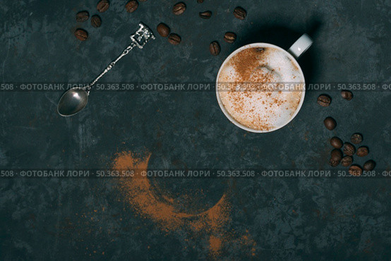 top view hot chocolate with copy space. Стоковое фото, агентство Ingram Publishing / Фотобанк Лори