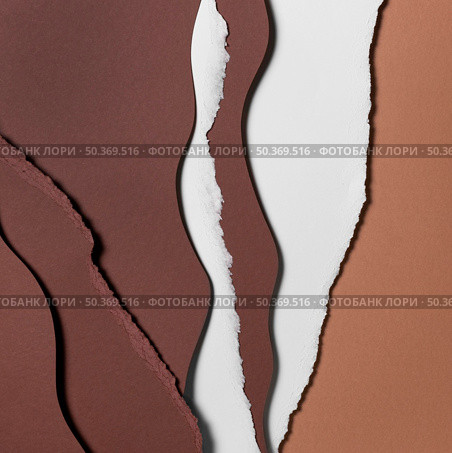 torn layers brown white paper. Стоковое фото, агентство Ingram Publishing / Фотобанк Лори