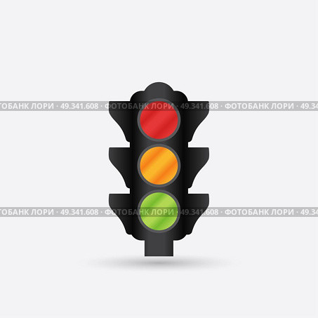 Traffic light icon. Стоковая иллюстрация, агентство Ingram Publishing / Фотобанк Лори