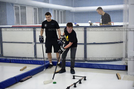 Training complex for hockey players, (2017 год). Редакционное фото, фотограф Анна Кривицкая / Фотобанк Лори