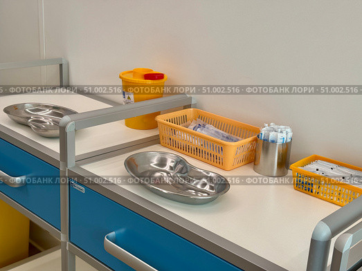 Treatment room at the clinic in Moscow. Стоковое фото, фотограф Соболева Наталия / Фотобанк Лори