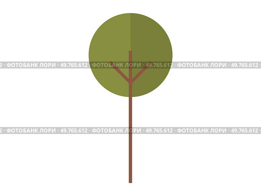 Tree vector illustration. Environmental conservation efforts focus on preserving natural habitat trees and other flora The concept tree serves as symbol resilience, wisdom, and longevity Seasonal. Tree. Climate conditions influence growth and distribution trees in different ecosystems. Стоковая иллюстрация, агентство Ingram Publishing / Фотобанк Лори