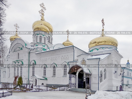 Троицкий собор. Раифский Богородицкий мужской монастырь ( XVII век ). Поселок Раифа, Зеленодольский р-н. Республика Татарстан, Россия (2018 год). Стоковое фото, фотограф stargal / Фотобанк Лори