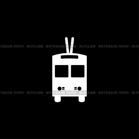 trolleybus icon. Стоковая иллюстрация, агентство Ingram Publishing / Фотобанк Лори