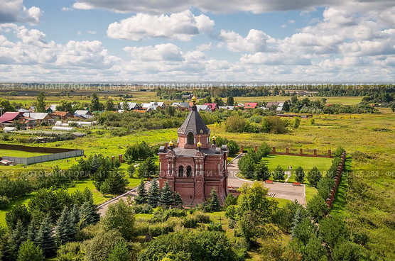Церковь Александра Невского на Михайловой стороне, Михали, Суздаль. Золотое кольцо России (2015 год). Стоковое фото, фотограф Олег Пученков / Фотобанк Лори